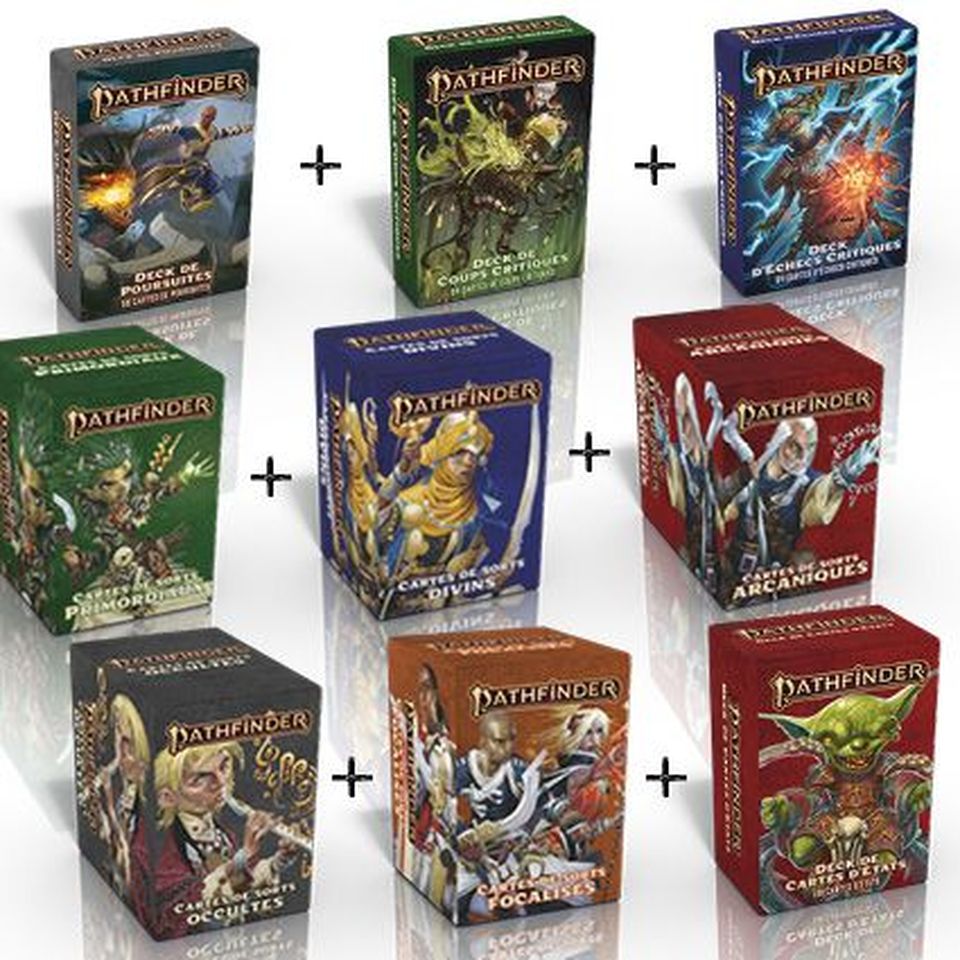 Pathfinder 2 - Pack complet de 9 Decks de cartes image